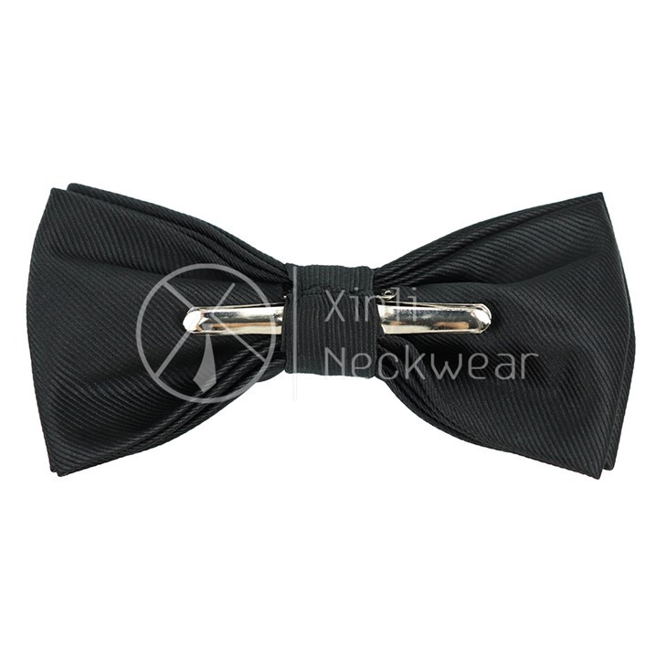 Black Clip Bow Tie